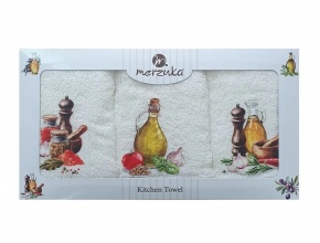 VLK 30x50 BASKILI 3'LÜ EL HAVLUSU